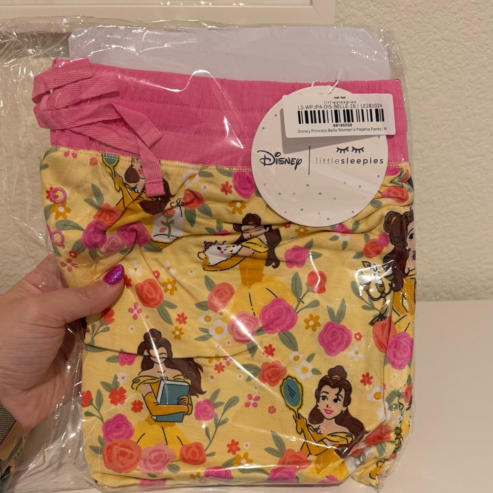 Little sleepies Disney Belle women’s medium pants
